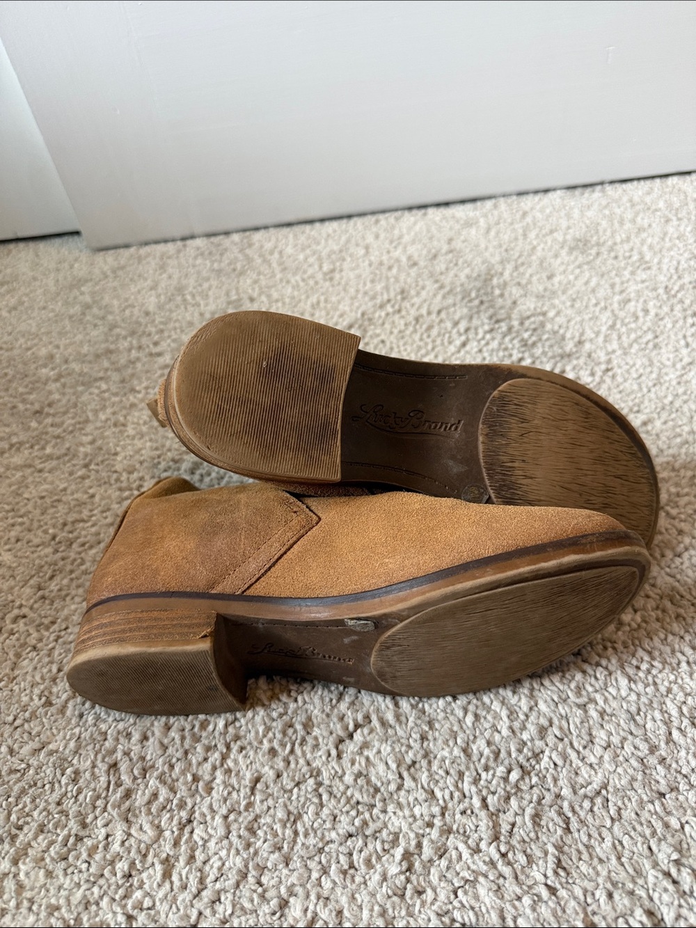 Lucky Brand Chestnut Brown Leather Ankle Boots - Picture 7 of 7